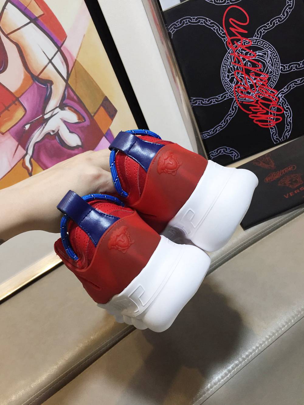 V*ERSACE SNEAKERS RED